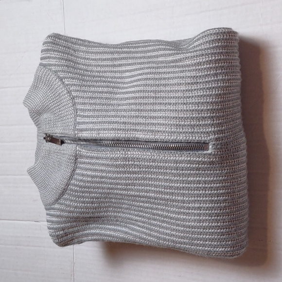 Topman gray long sleeve half zip sweater - Picture 8 of 8